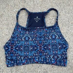 Athleta Tapestry Chi Bra Navy Sz XS